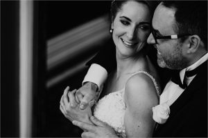 Close up of Bride and Groom