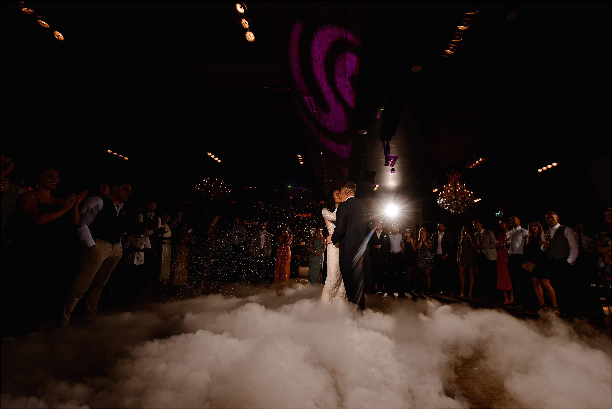 Bride and Groom having their first dance