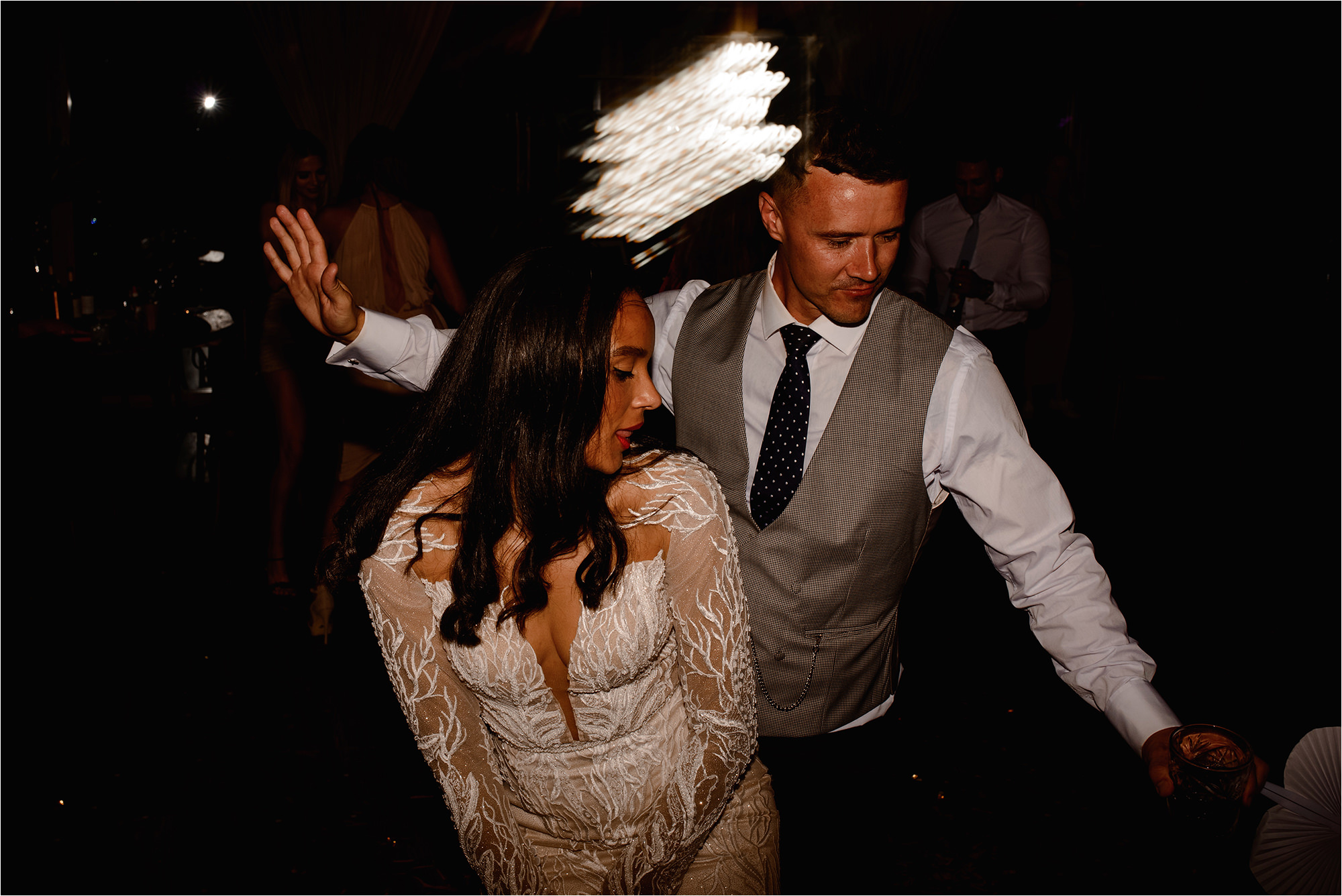Bride and Groom together on the dance floor