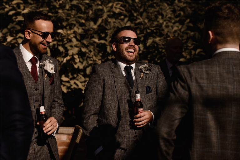 Wedding Guests laughing