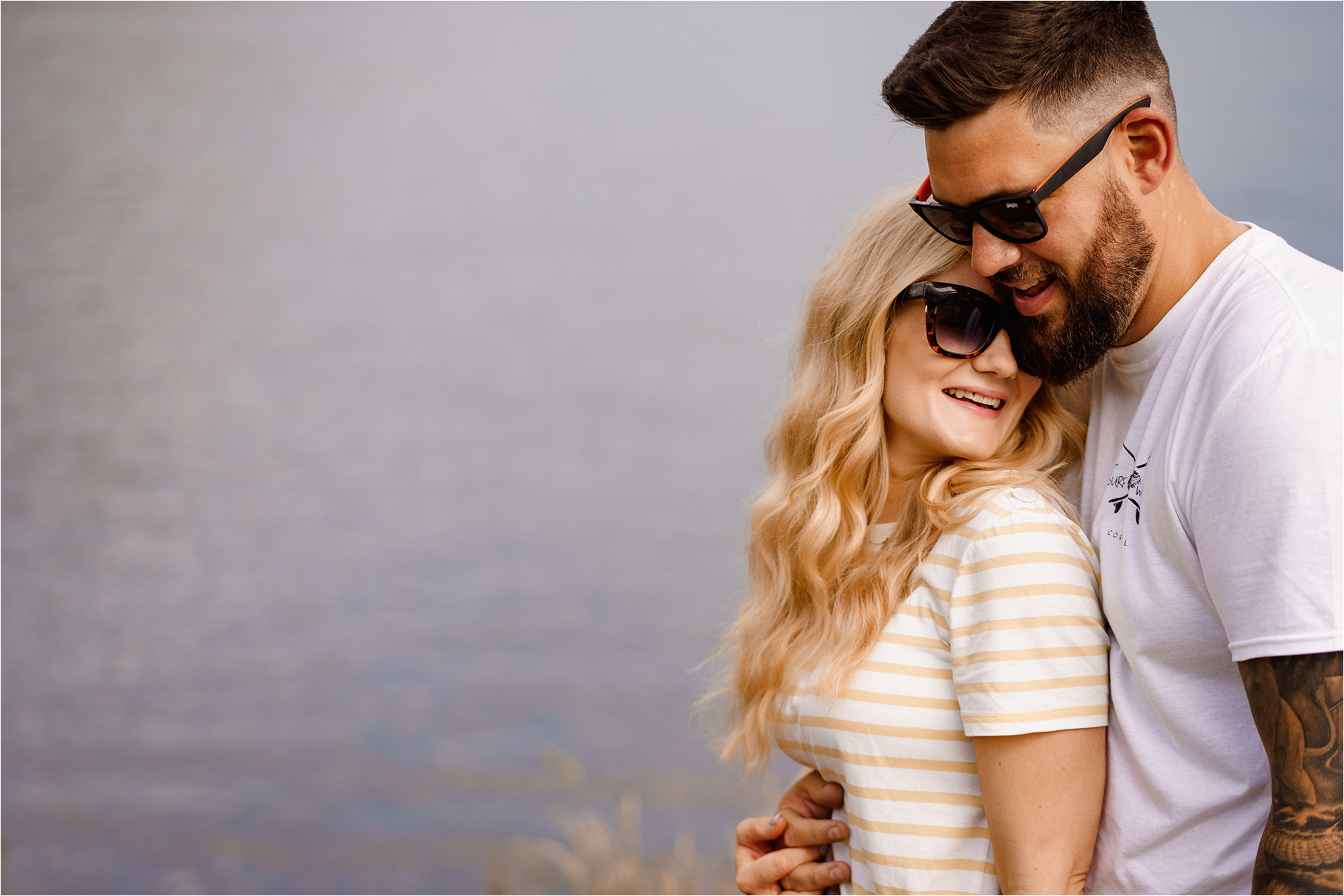 Bride and Groom stood together