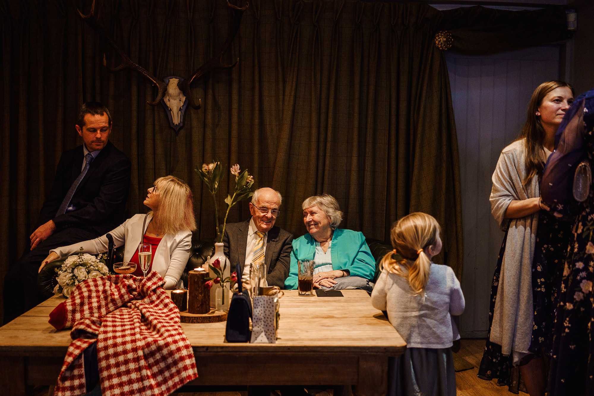 Wedding Guests talking